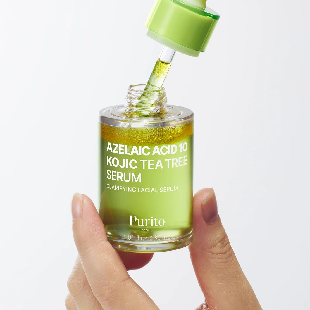 PURITO Azelaic Acid 10 Kojic Tea Tree Serum | Clarifying & Brightening Serum