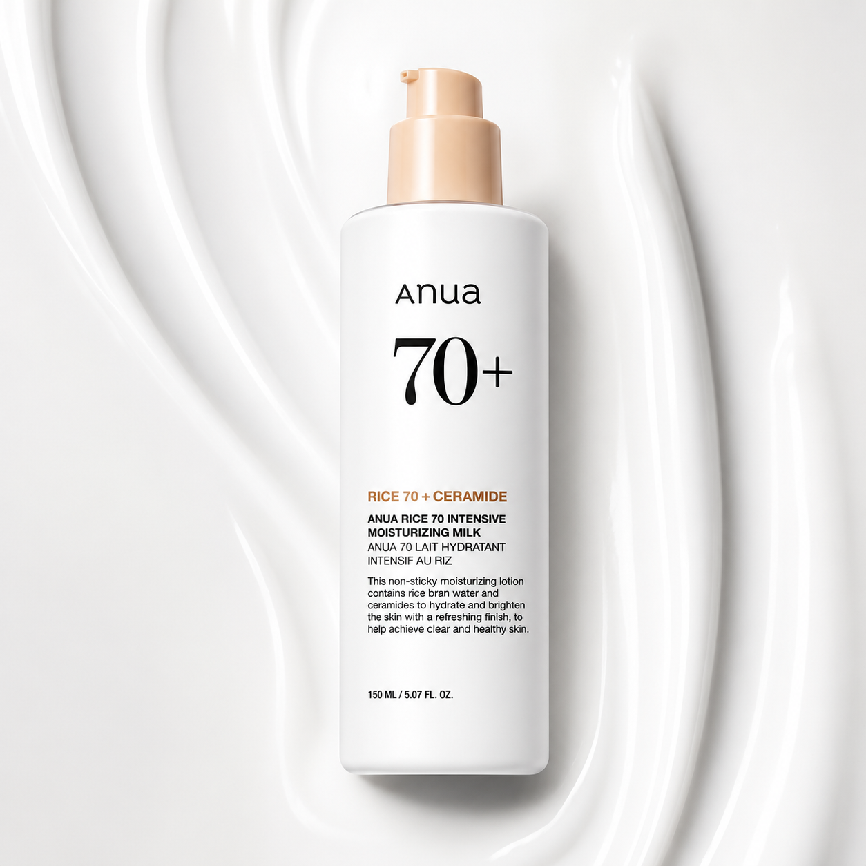 Anua Rice 70+ Ceramide Intensive Moisturizing Milk (150ml)