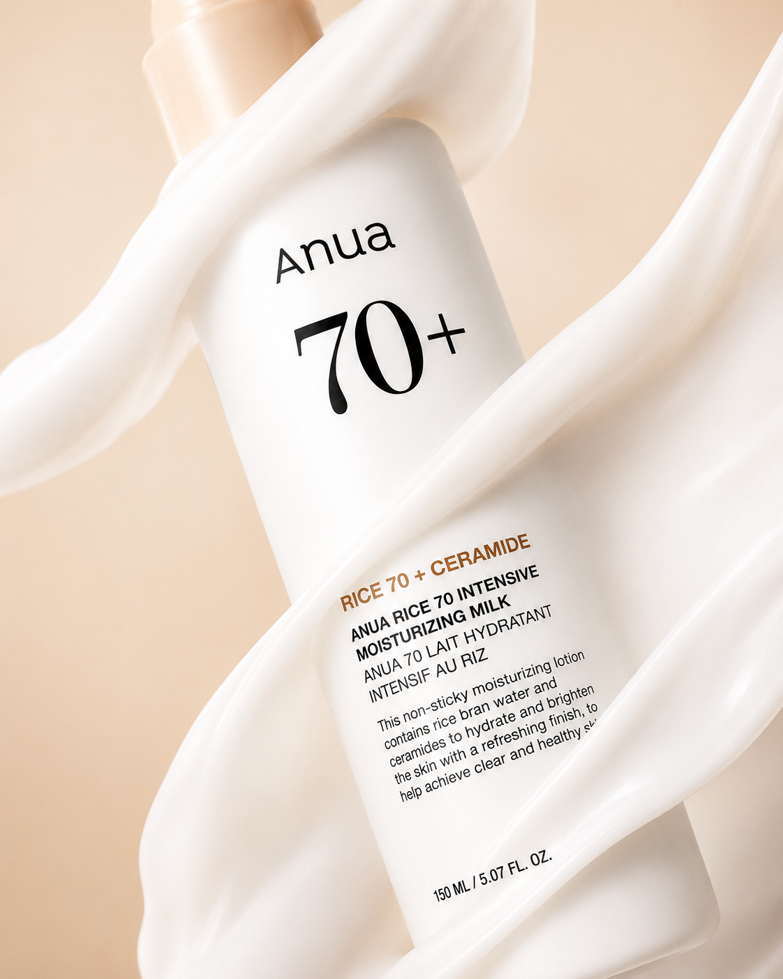 Anua Rice 70+ Ceramide Intensive Moisturizing Milk (150ml)